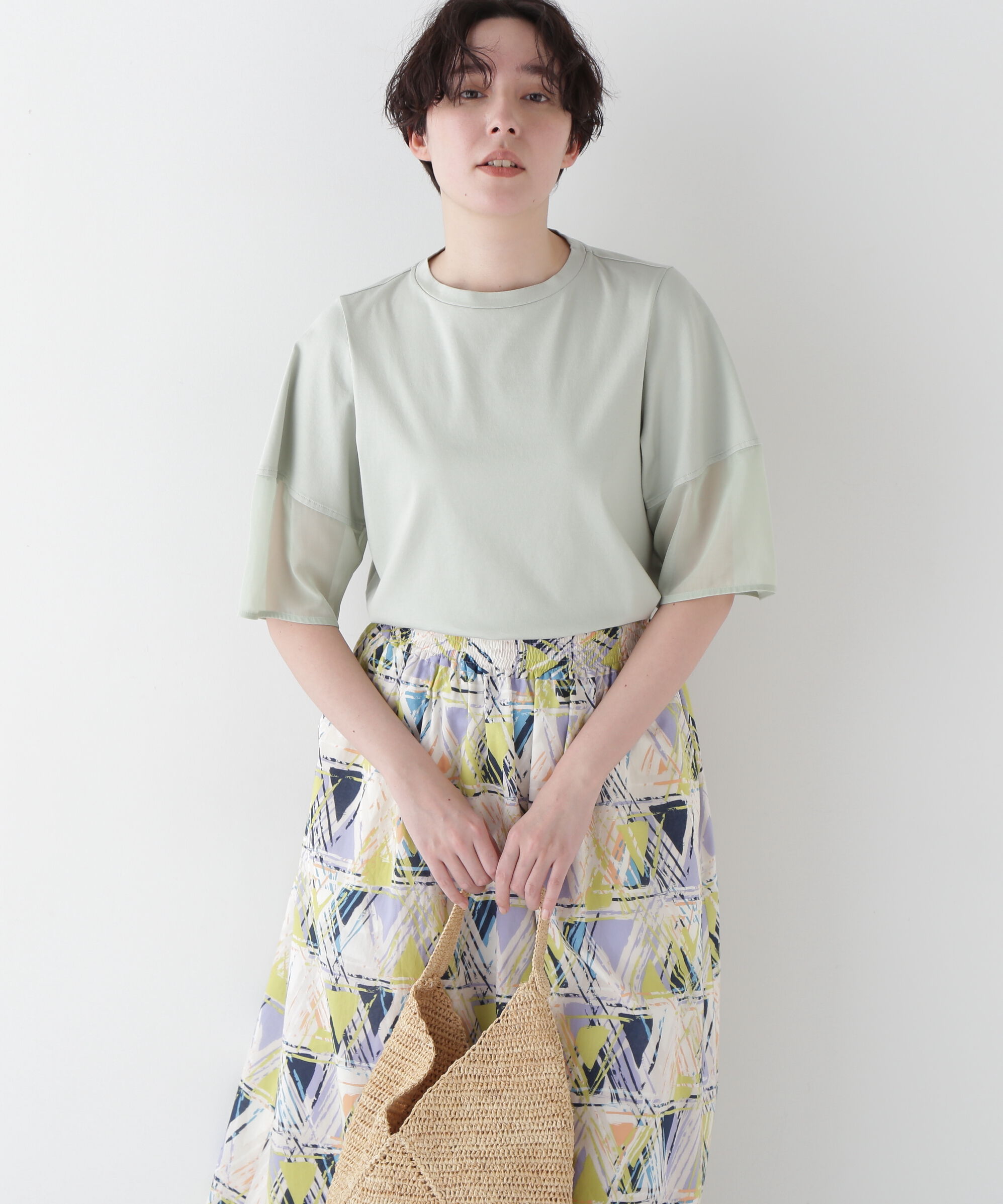  「◆アードッキングモックネックカットソープルオーバー」|Tシャツ・カットソー|