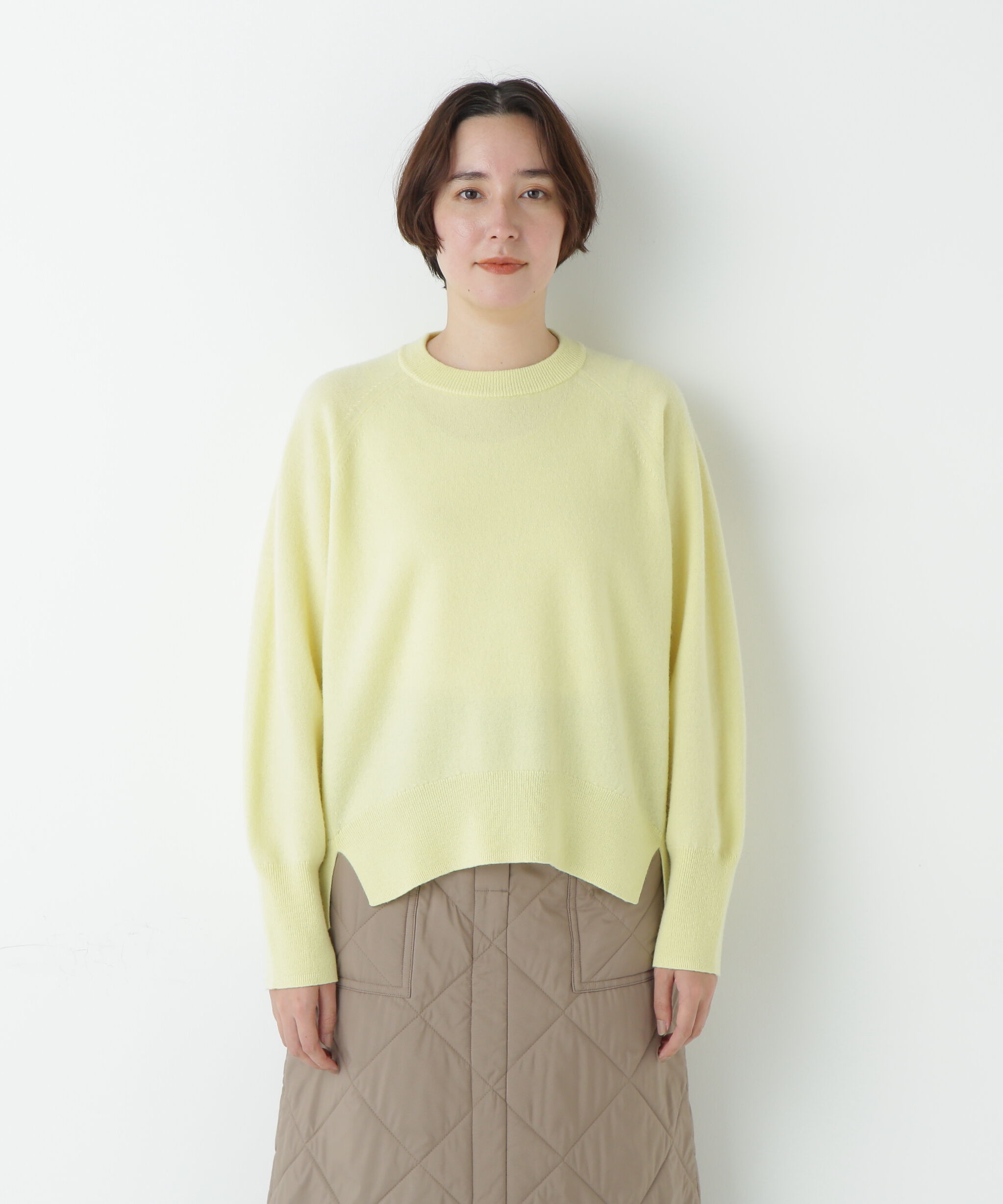  「◆ミドルゲージウールクルーネックプルオーバー」|ニット・セーター|