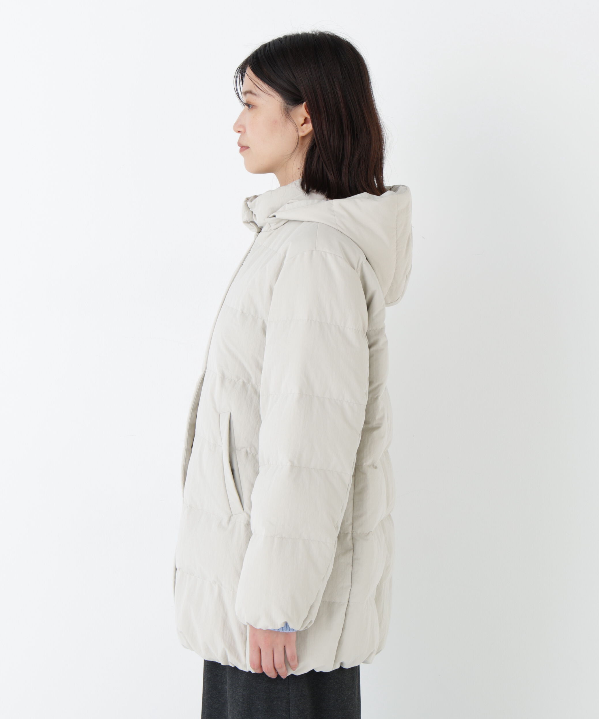 「◆フーディースタンドカラー２ｗａｙダウンコート」|その他|