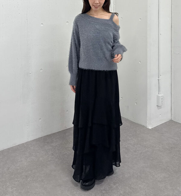 archives「ドットアソートフリルティアードスカート」|スカート|