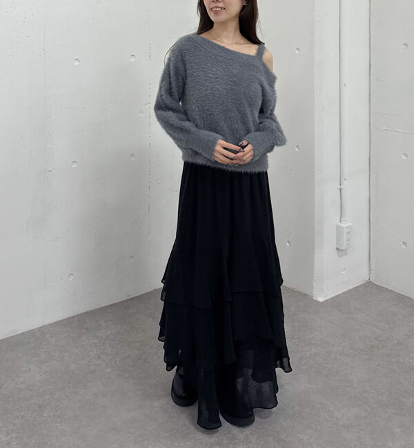 archives「ドットアソートフリルティアードスカート」|スカート|