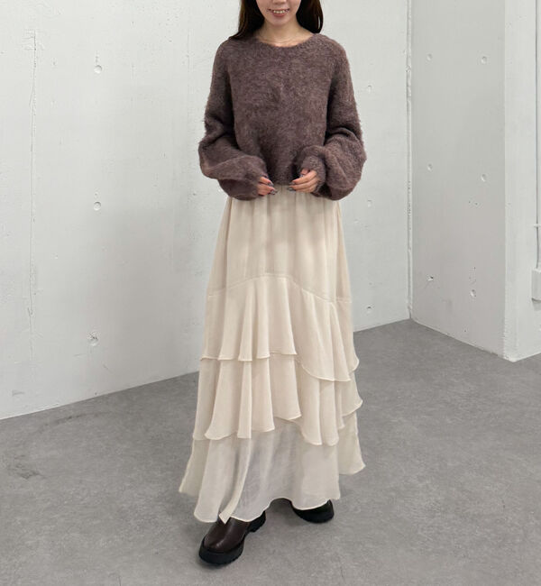 archives「ドットアソートフリルティアードスカート」|スカート|