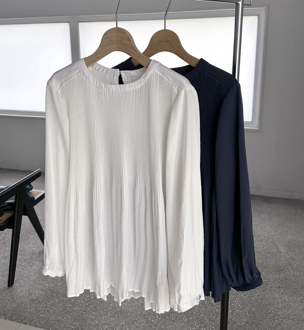 Doux archives「プリーツフレアブラウス」|シャツ・ブラウス|