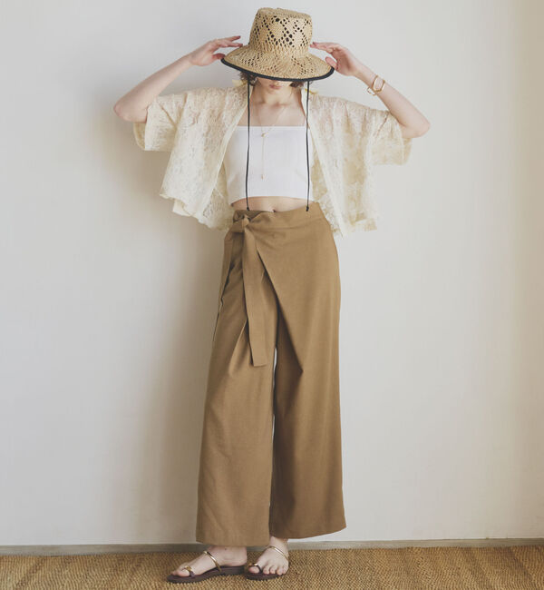 Doux archives「コードレースクロップドシャツ」|シャツ・ブラウス|