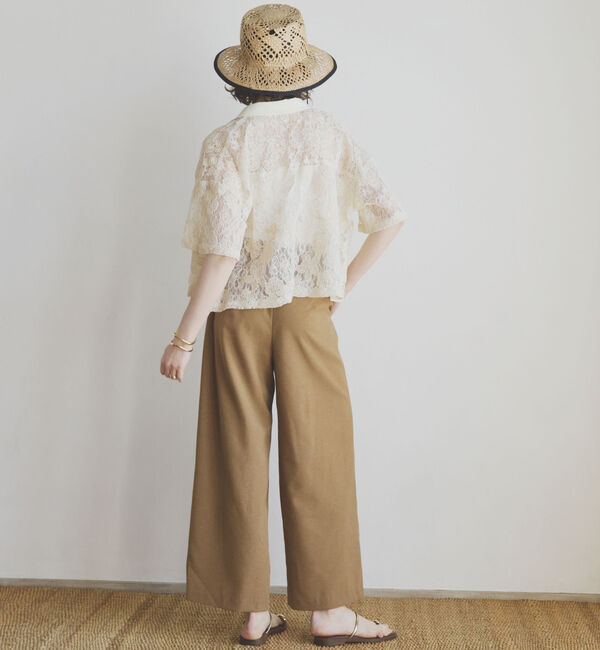 Doux archives「コードレースクロップドシャツ」|シャツ・ブラウス|