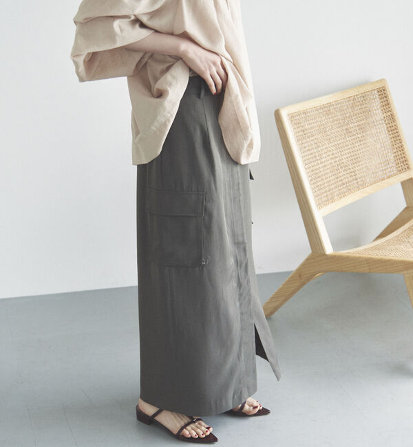 Doux archives「サテンカーゴタイトスカート」|スカート|