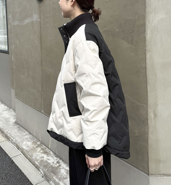 Doux archives「スタンドキルティングダウン」|ダウン|WHITE/BLACK