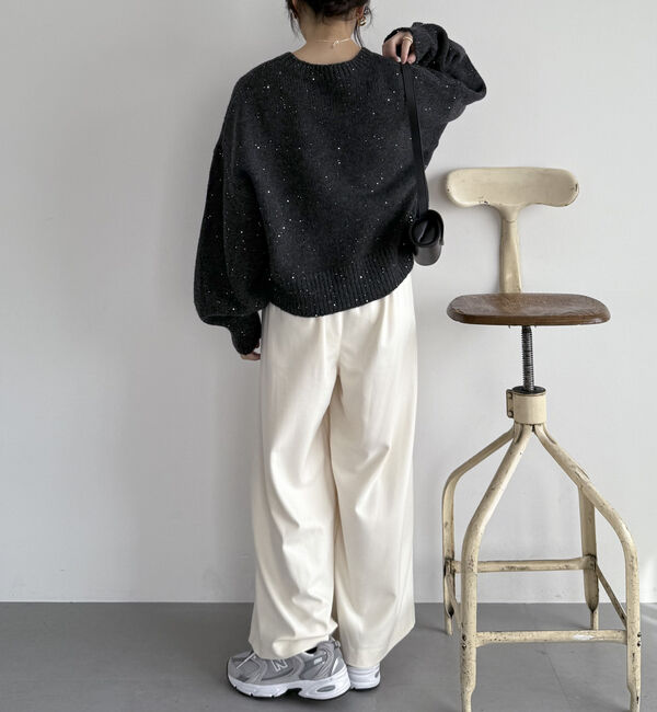 Doux archives「スパンコールショートニットプルオーバー」|ニット・セーター|