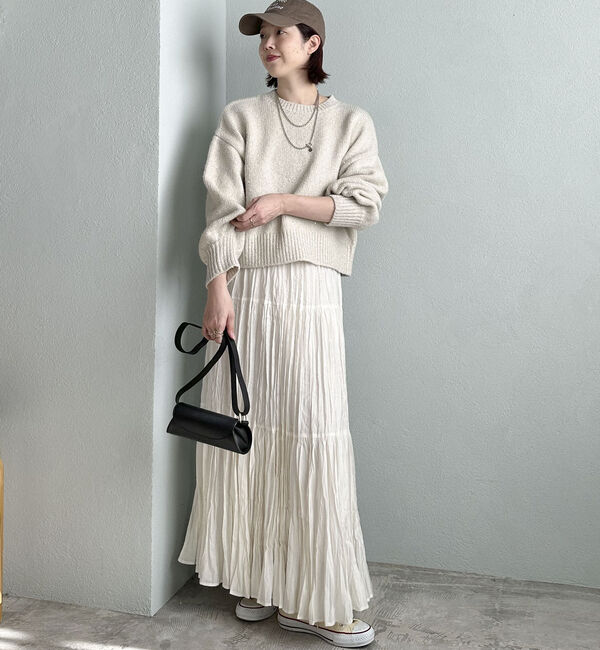 Doux archives「スパンコールショートニットプルオーバー」|ニット・セーター|