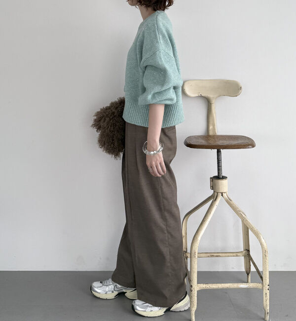 Doux archives「スパンコールショートニットプルオーバー」|ニット・セーター|