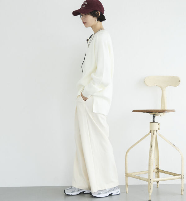 Doux archives「両面起毛タックワイドパンツ」|チノ|