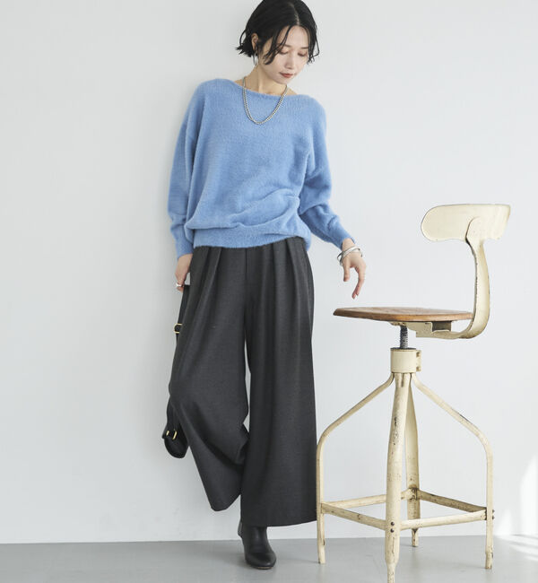 Doux archives「両面起毛タックワイドパンツ」|チノ|