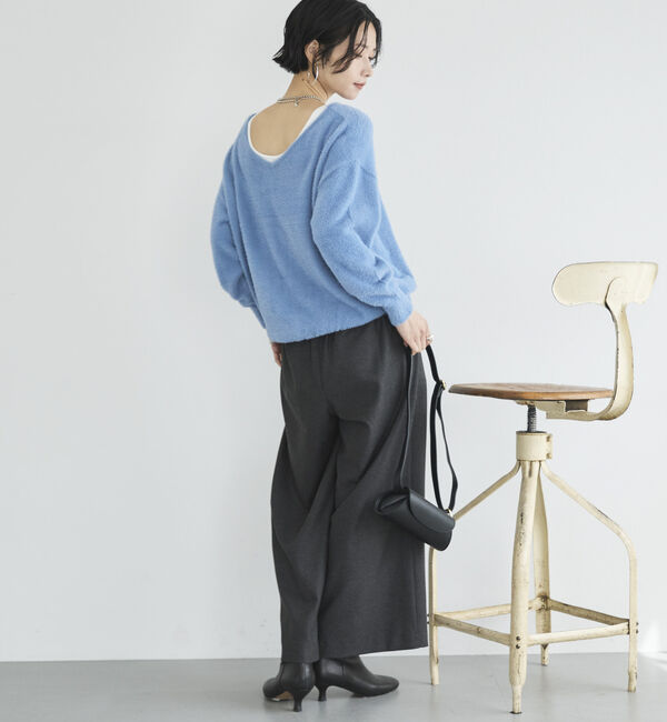 Doux archives「両面起毛タックワイドパンツ」|チノ|