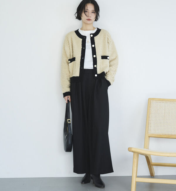 Doux archives「両面起毛タックワイドパンツ」|チノ|