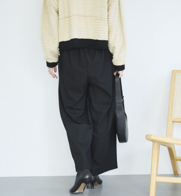 Doux archives「両面起毛タックワイドパンツ」|チノ|