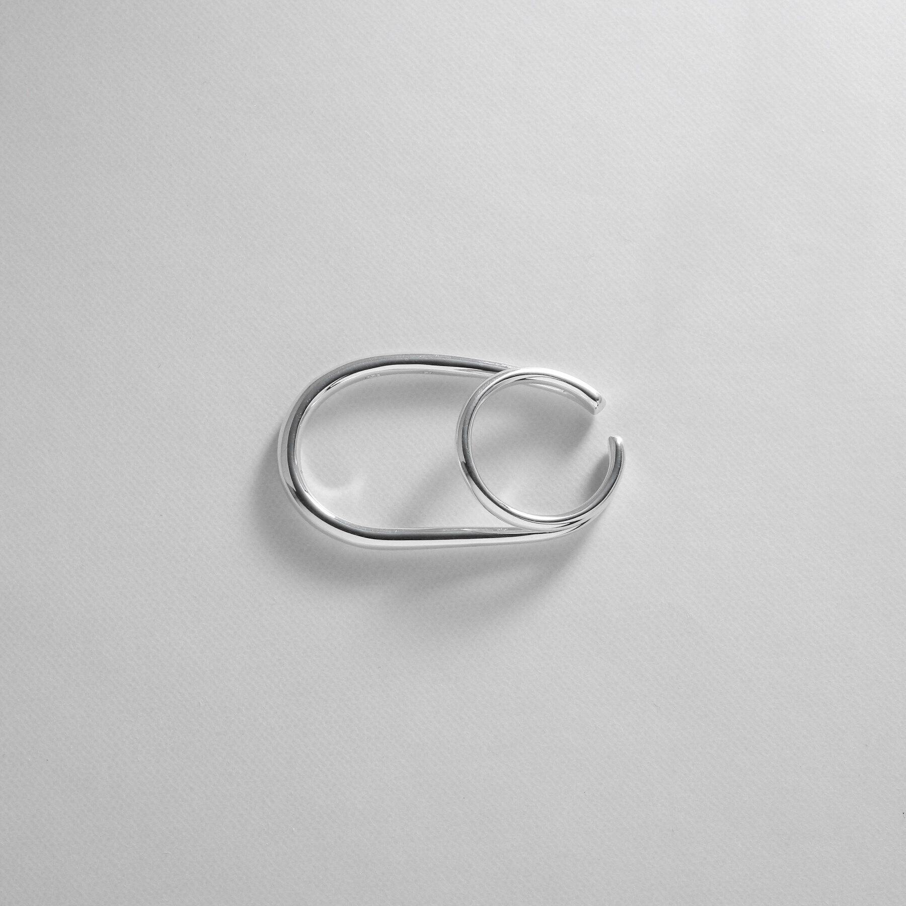 COCOSHNIK ONKITSCH「シルバー リングイヤーカフ ダブルフィンガー」|リング|