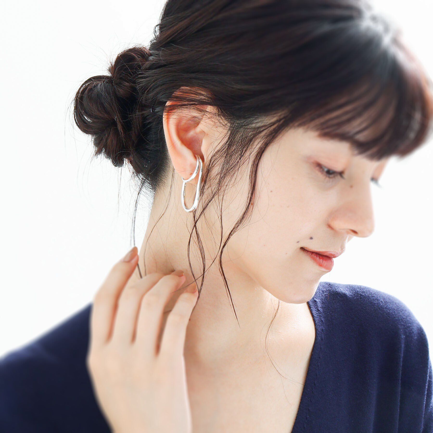 COCOSHNIK ONKITSCH「シルバー リングイヤーカフ ダブルフィンガー」|リング|