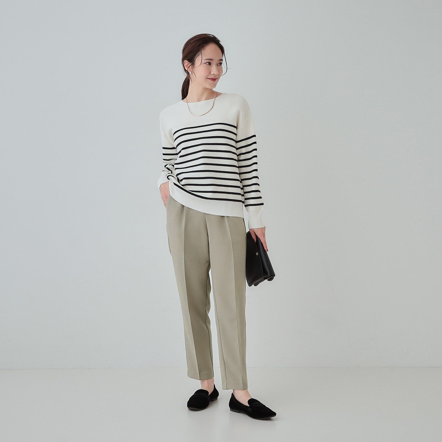 SHOO･LA･RUE「【SS-3L/洗える/通勤・セレモニーにも】しなやかな身のこなしが叶う ストレッチテーパードパンツ」|その他|