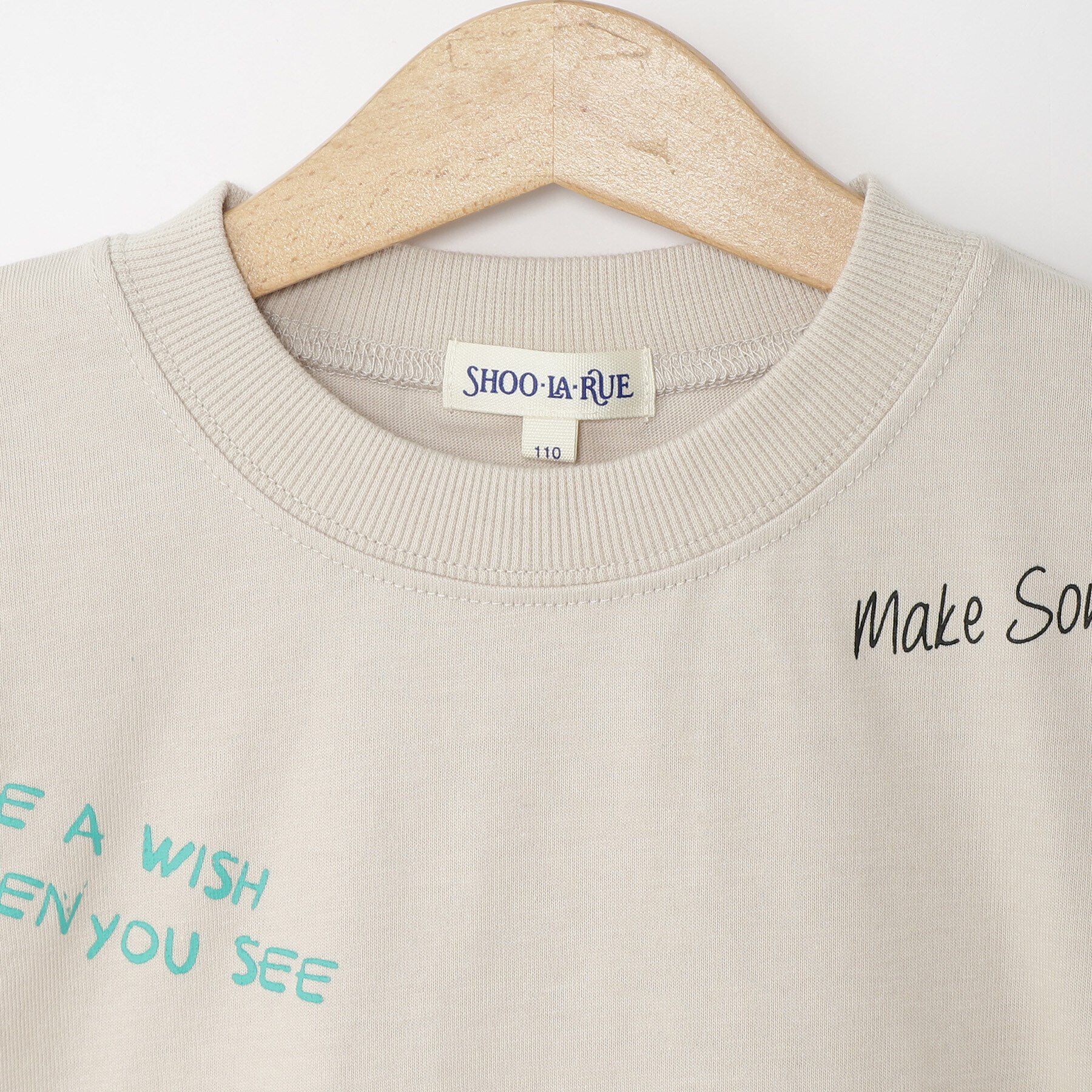 SHOO･LA･RUE「【100-150cm】アソートプリント裾レイヤード五分袖Tシャツ」|Tシャツ・カットソー|