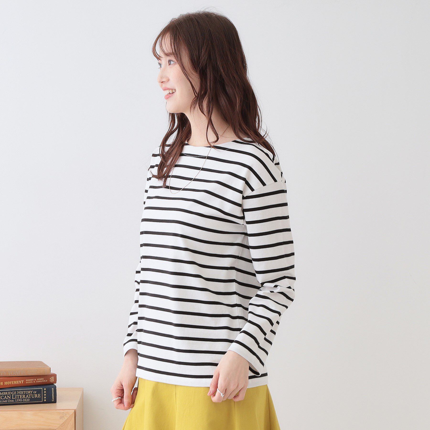 SHOO･LA･RUE「【洗える/S-LL】シンプルだから着回ししやすい コットンアソートロンT」|Tシャツ・カットソー|