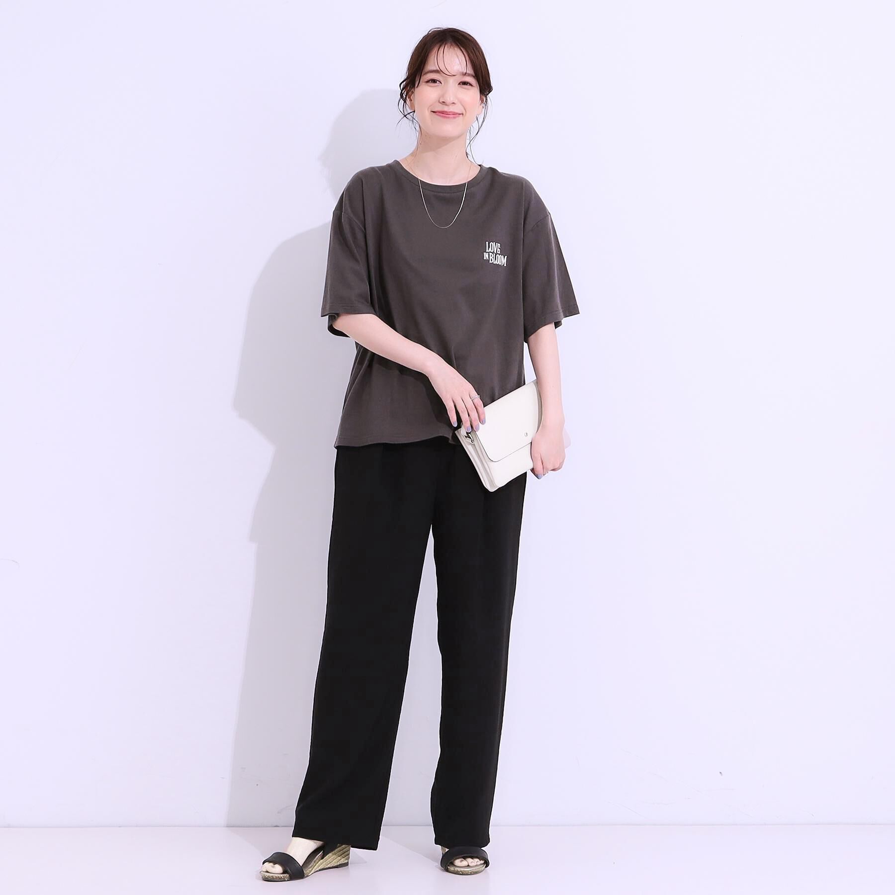 SHOO･LA･RUE「【選べる4柄】コットンプリントロゴTシャツ」|Tシャツ・カットソー|