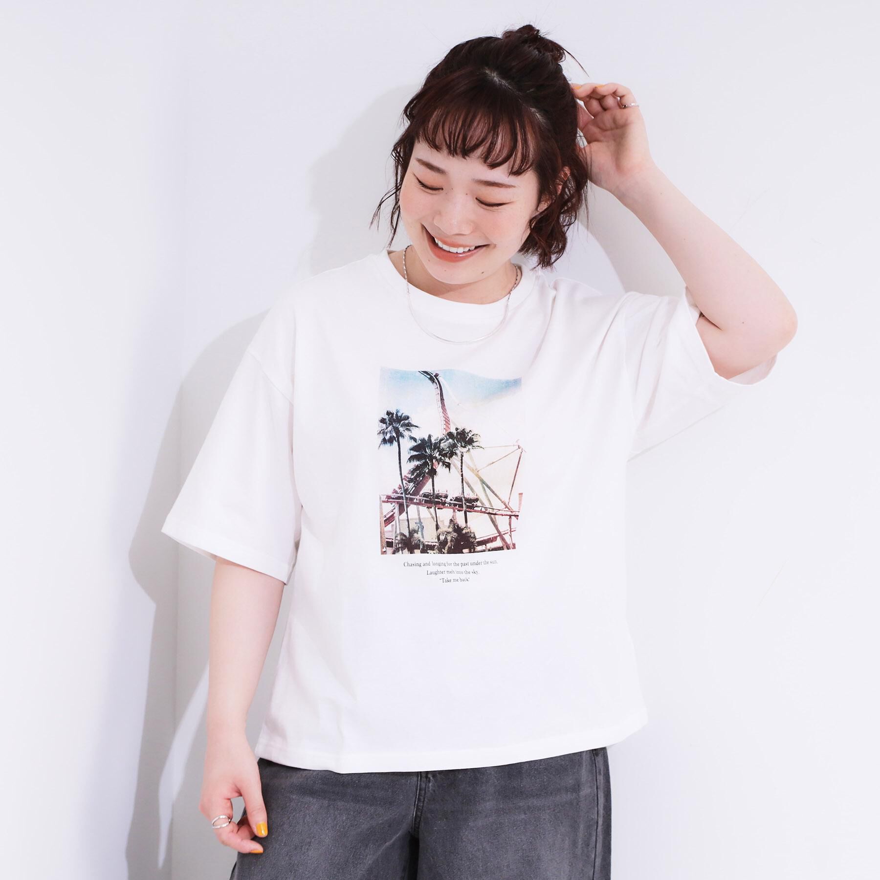 SHOO･LA･RUE「【選べる4柄】コットンプリントロゴTシャツ」|Tシャツ・カットソー|