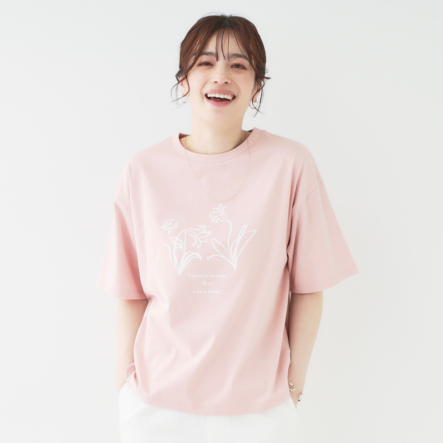 SHOO･LA･RUE「【選べる4柄】コットンプリントロゴTシャツ」|Tシャツ・カットソー|