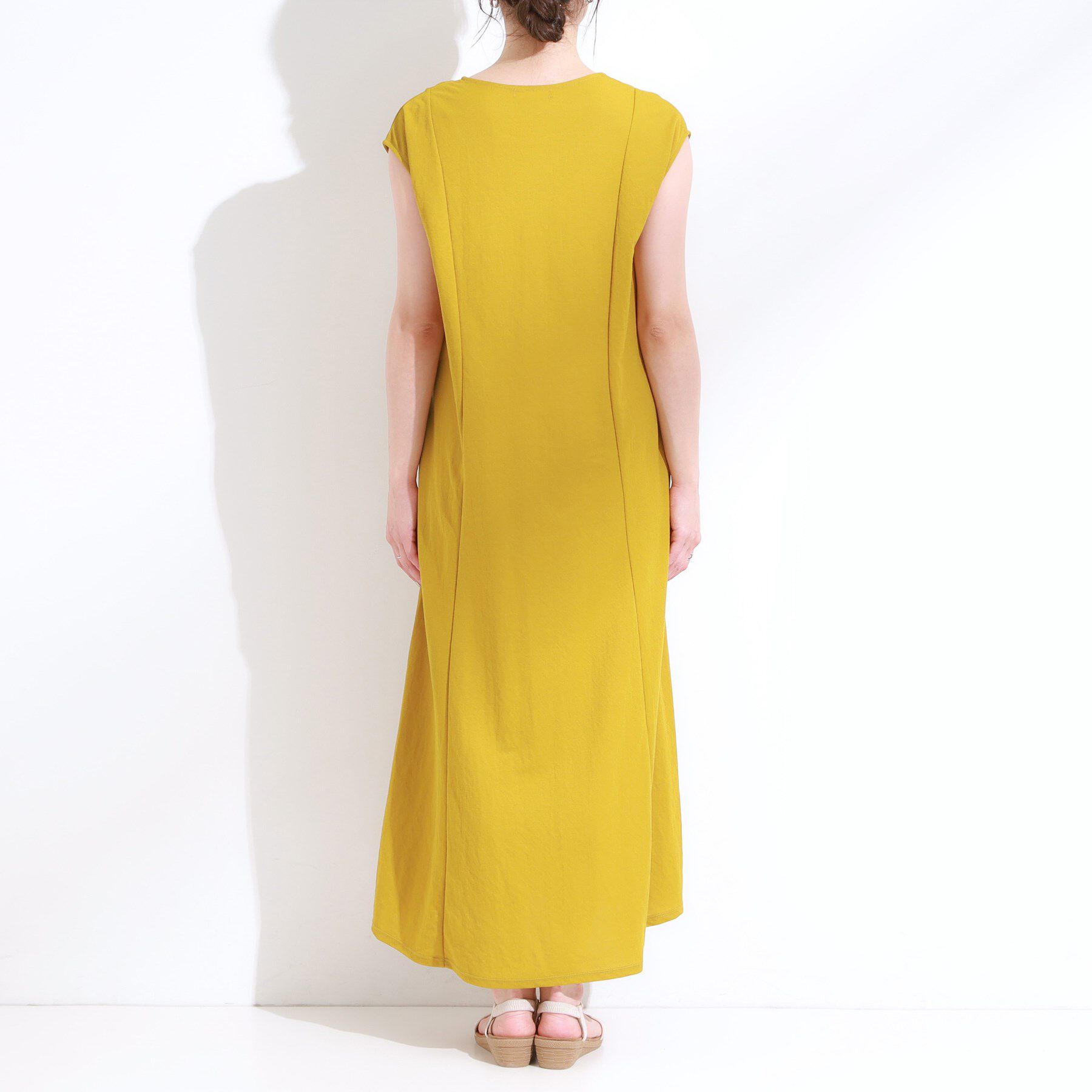 SHOO･LA･RUE「【S-LL/ひんやり】切替ラインですっきりと 1枚で着られるロングワンピース」|ワンピース|