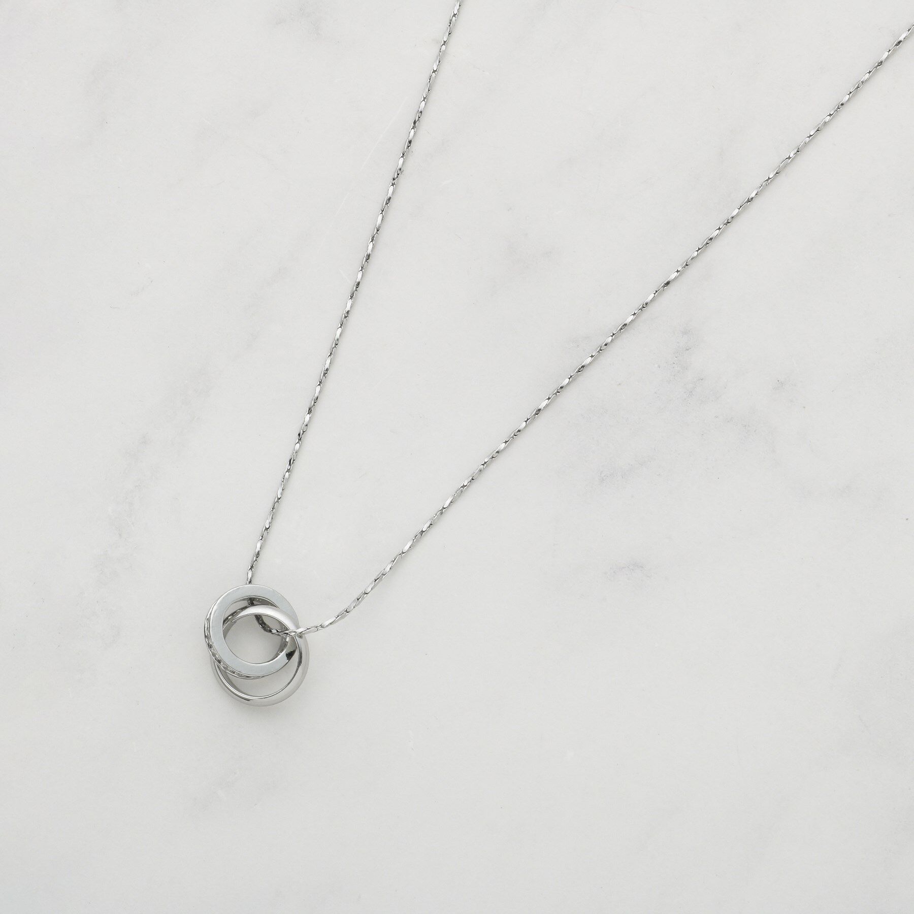 SHOO･LA･RUE「【2WAY】リング＆クリアドロップネックレス」|ネックレス|シルバー(006)