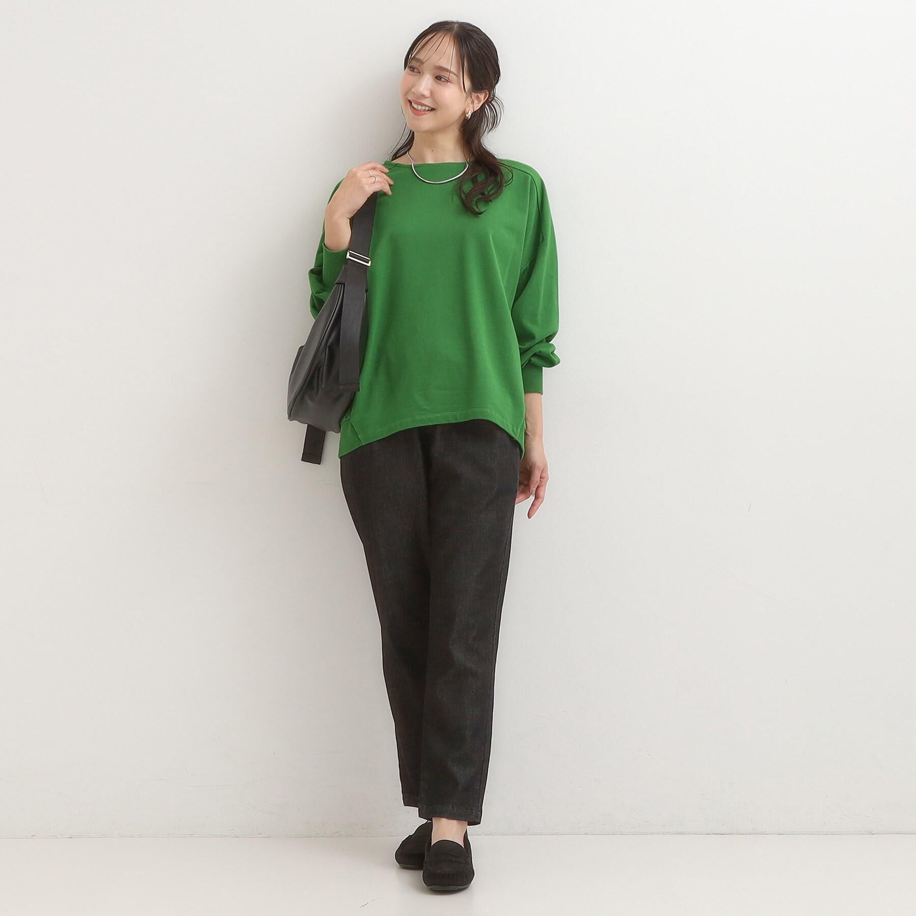 SHOO･LA･RUE「【SS-LL/美脚シルエット】デニムイージーテーパードパンツ」|デニム|