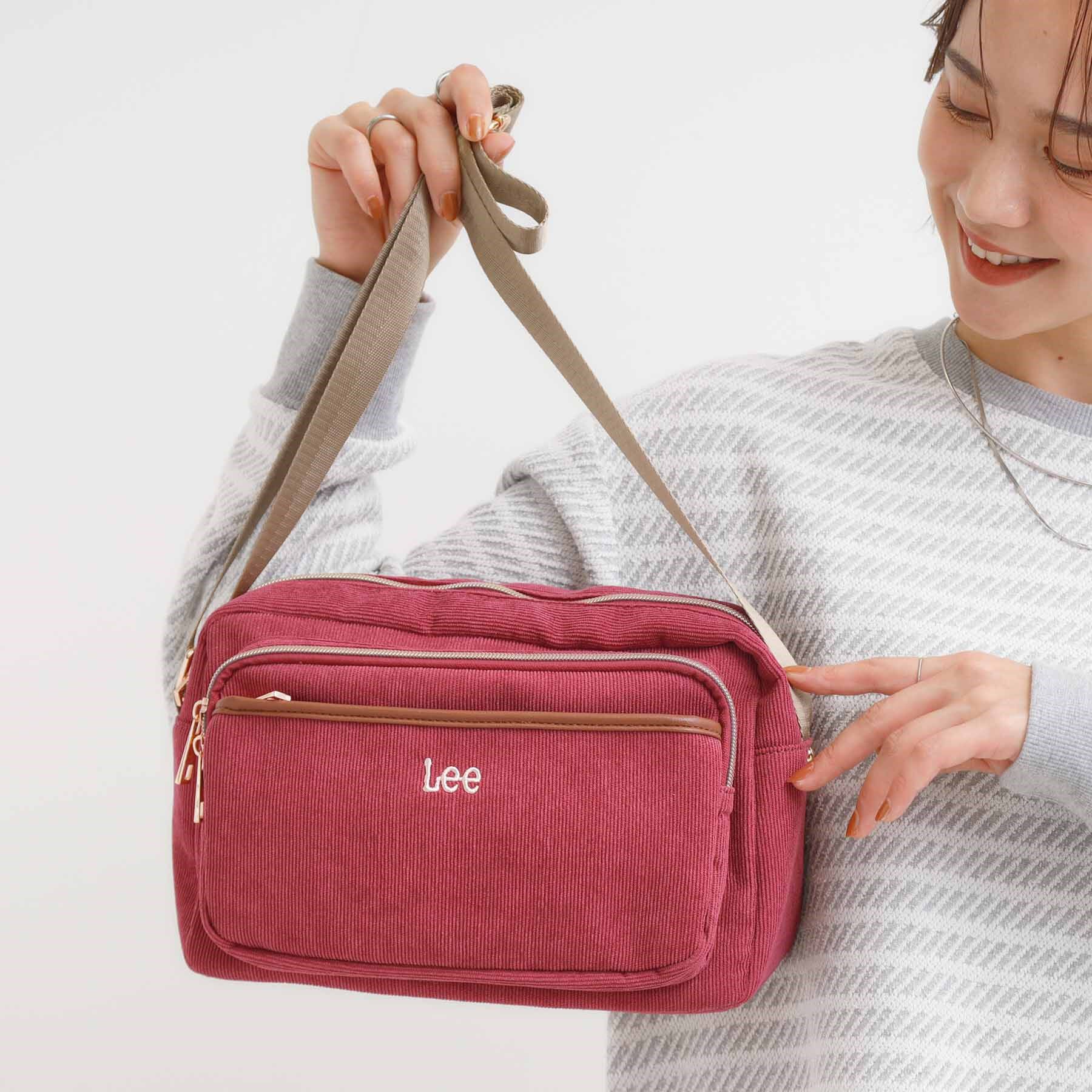 SHOO･LA･RUE「【Lee別注】コーデュロイショルダーバッグ」|ショルダー・メッセンジャー|ピンク(074)