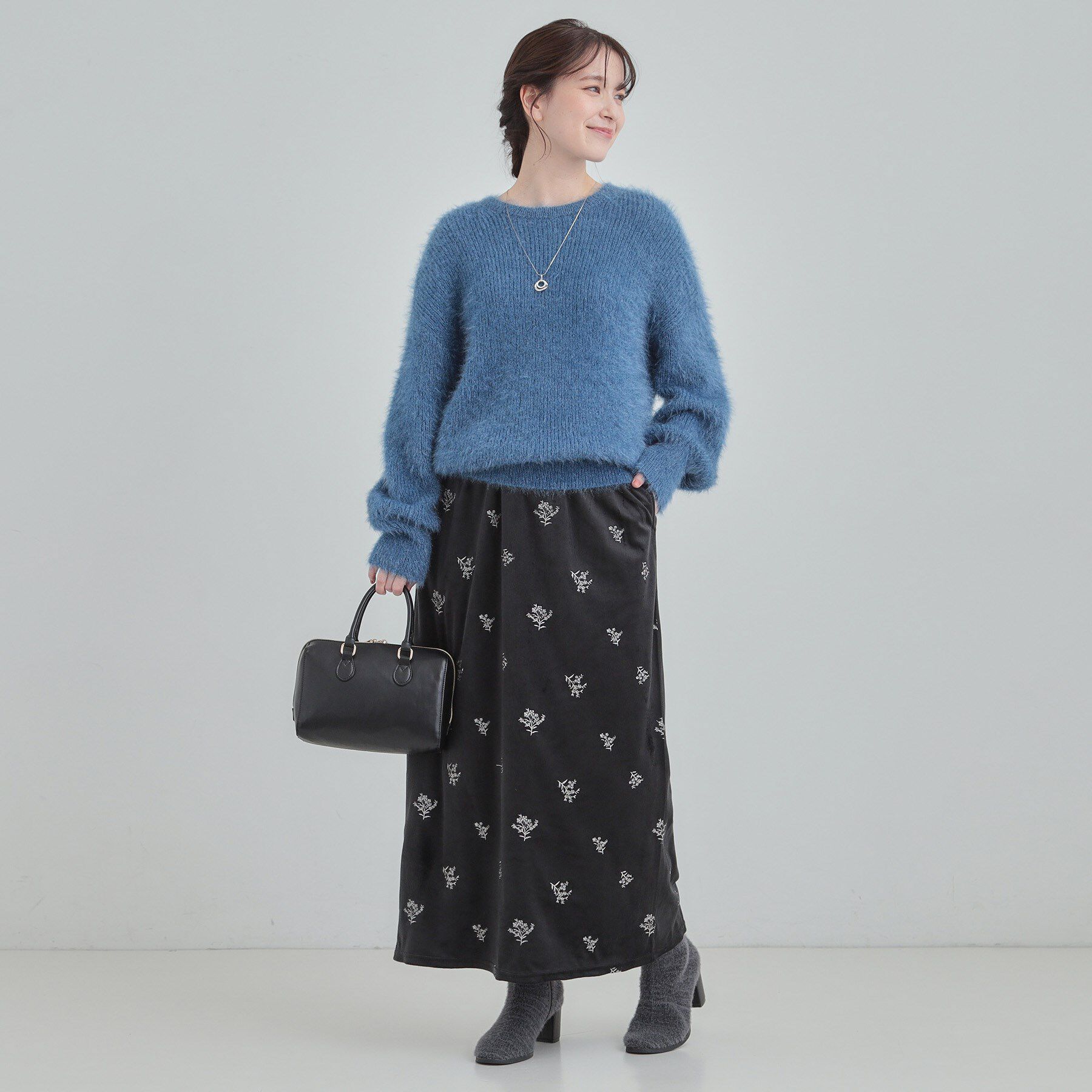 SHOO･LA･RUE「【S-LL/ゆったり】ふわふわシャギー 大人レディなニット」|ニット・セーター|