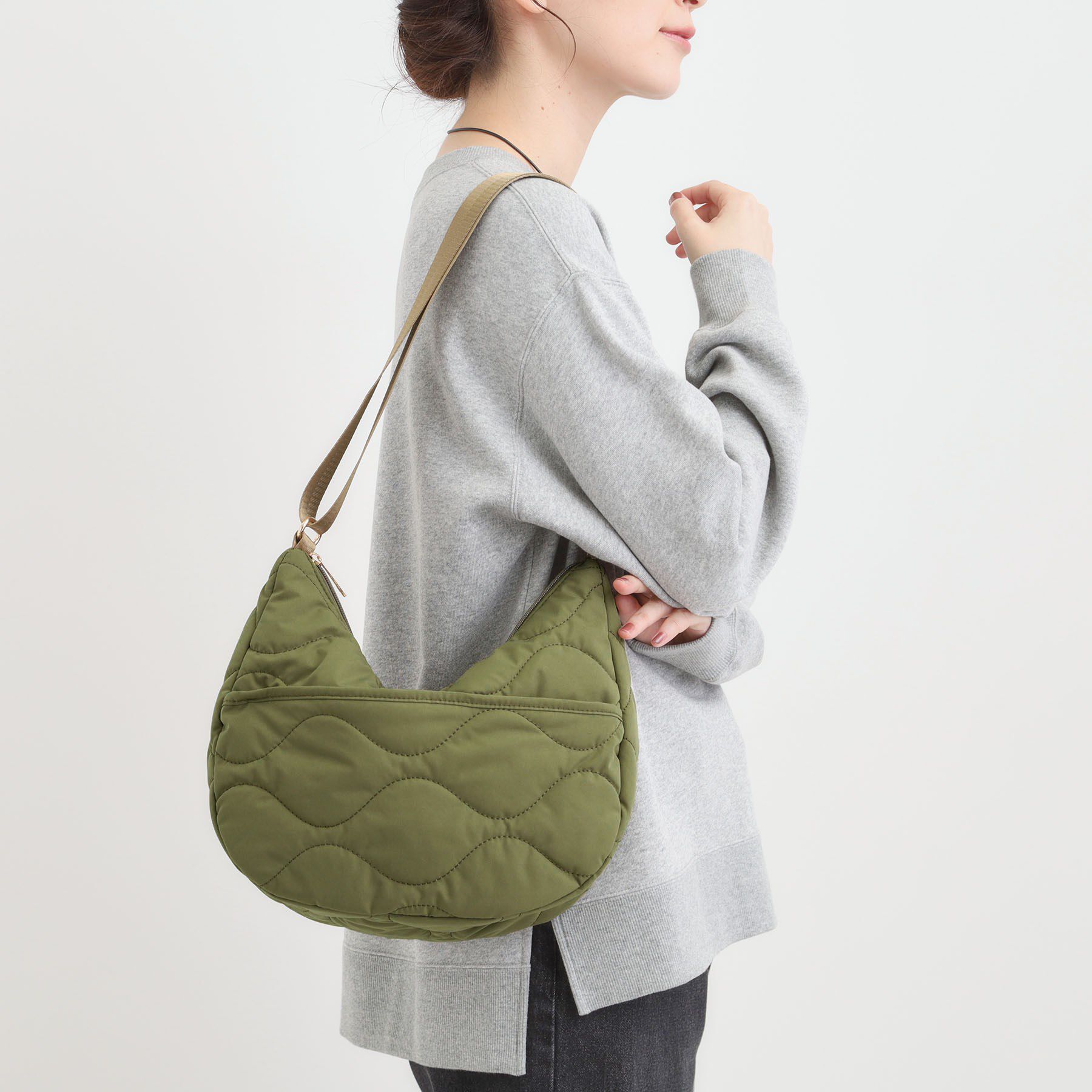 SHOO･LA･RUE「ひょうたんキルトショルダーバッグ」|ショルダー・メッセンジャー|