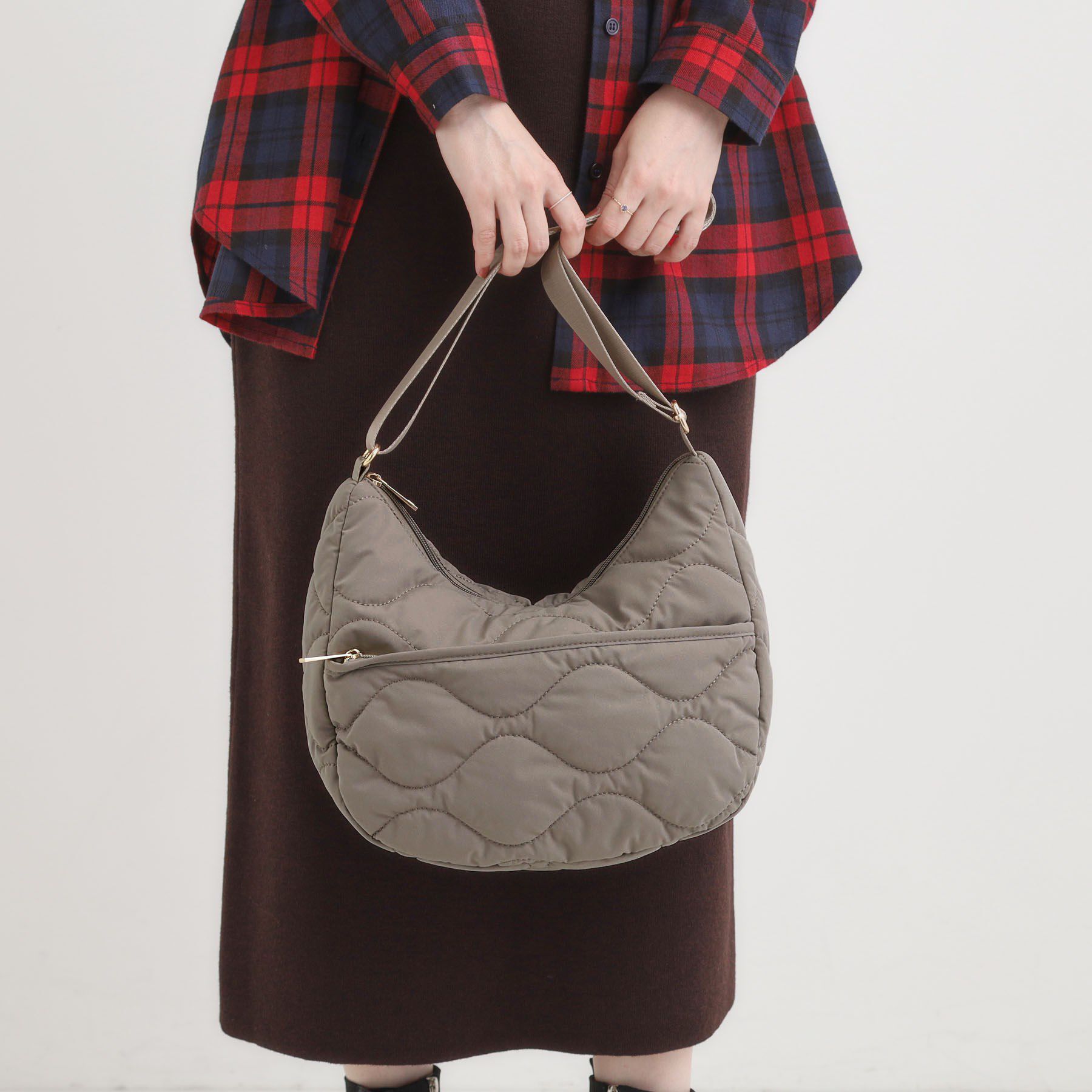 SHOO･LA･RUE「ひょうたんキルトショルダーバッグ」|ショルダー・メッセンジャー|