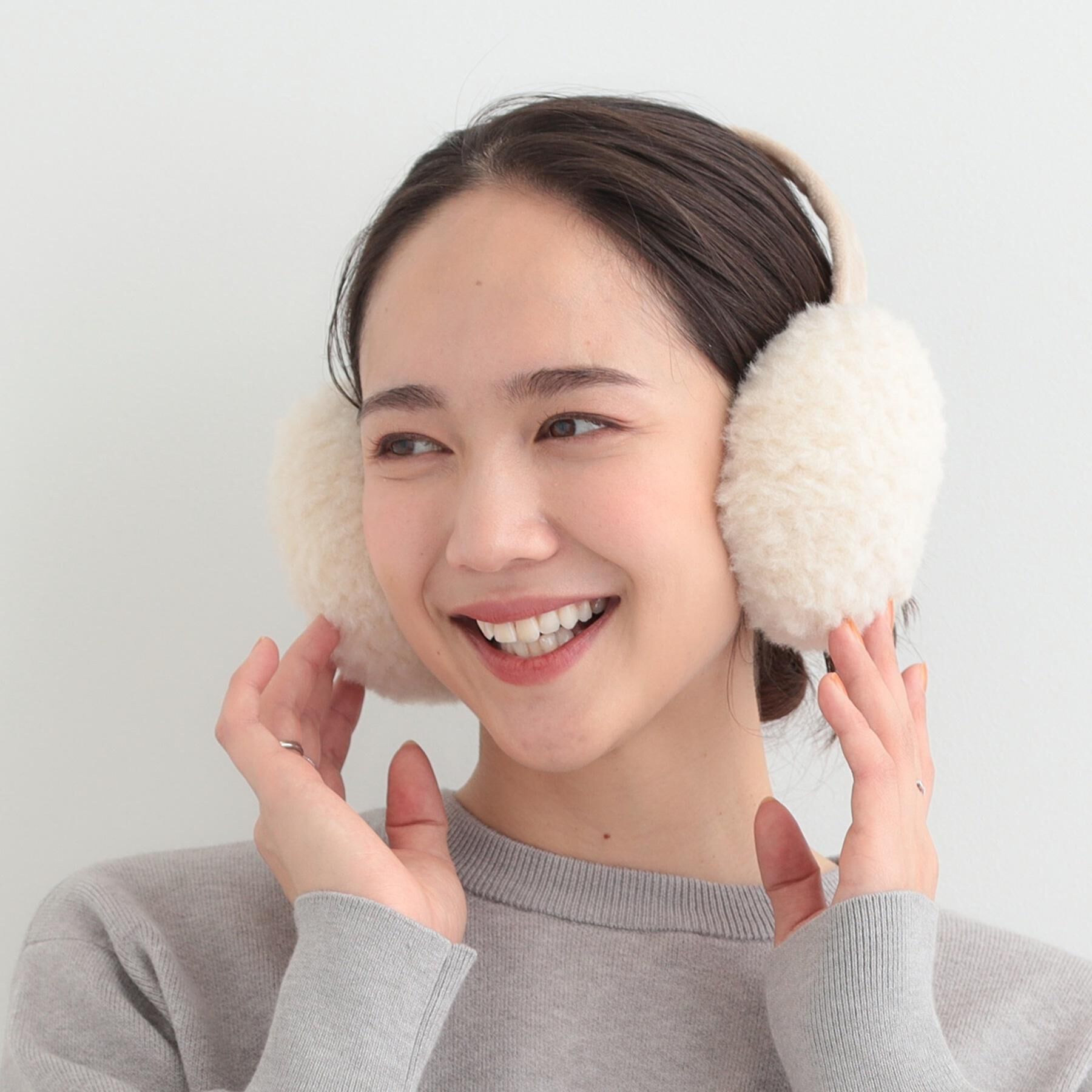 SHOO･LA･RUE「【折りたたみ】ボアイヤマフ」|イヤーマフ|