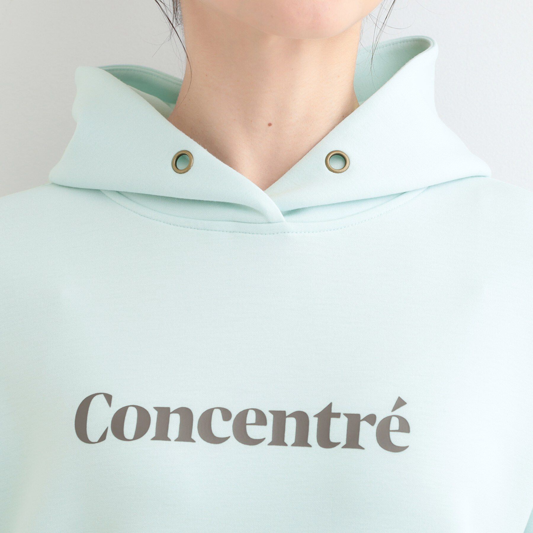 SHOO･LA･RUE「【S-LL/なめらかタッチ】選べる3柄 ロゴ入りプルパーカ」|パーカー|