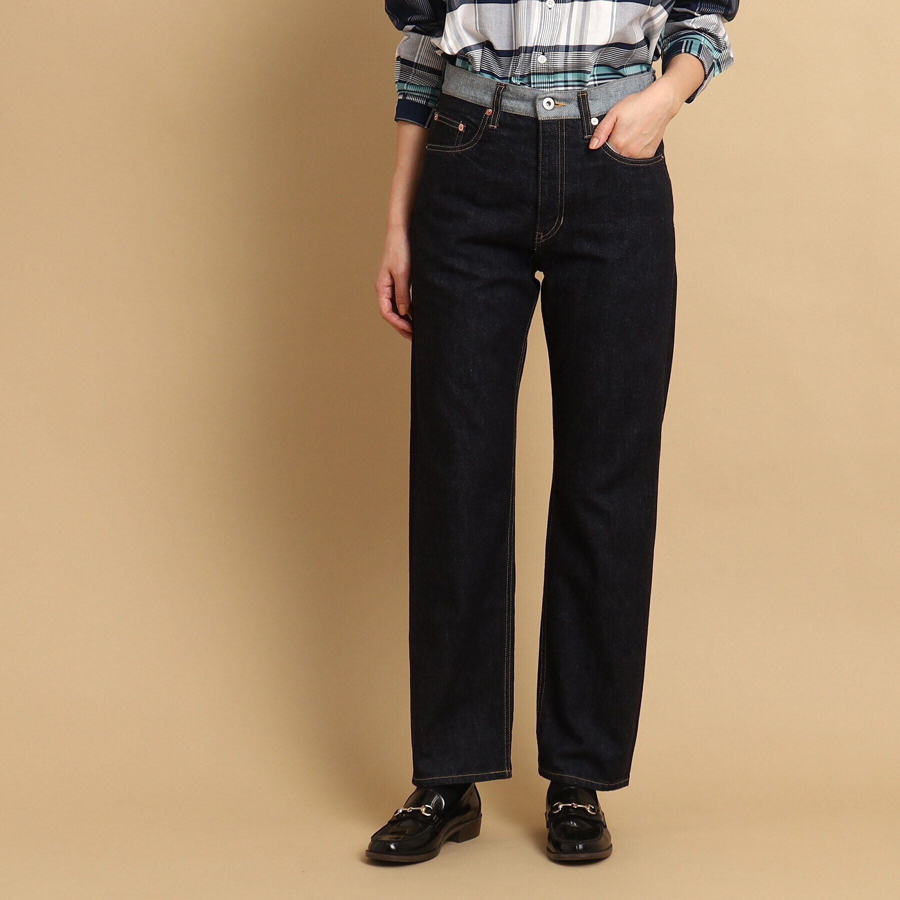 Dessin「【日本製・ユニセックス・洗える】セルヴィッジデニム」|デニム|ネイビー(093)