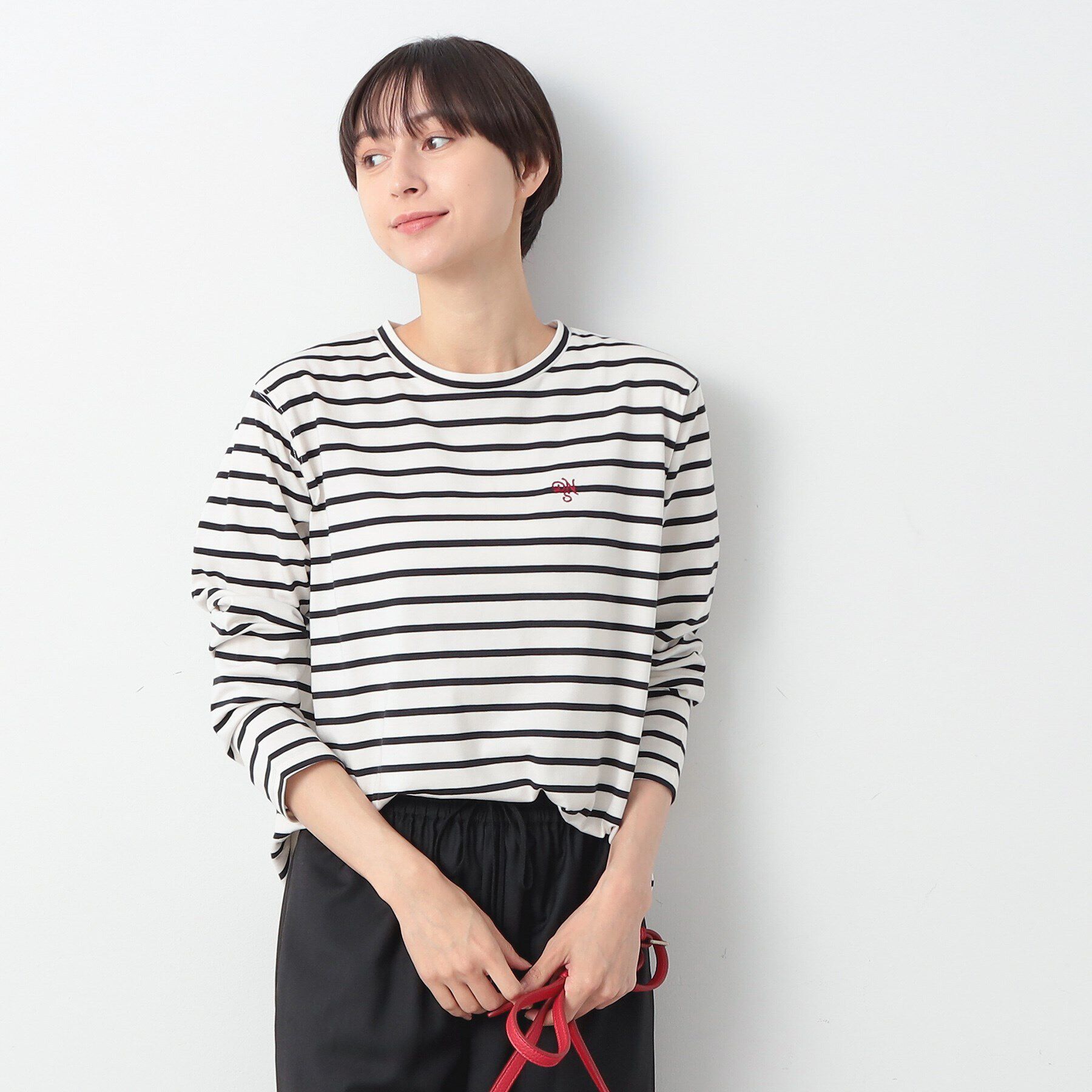 Dessin「【洗える】ロングスリーブTシャツ（XS～L）」|Tシャツ・カットソー|ブラック(319)