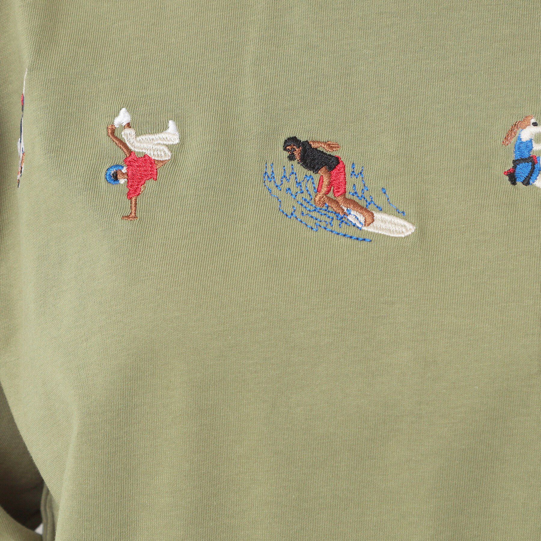 Dessin「【ユニセックス】スポーツモチーフ刺繍ロンT」|Tシャツ・カットソー|