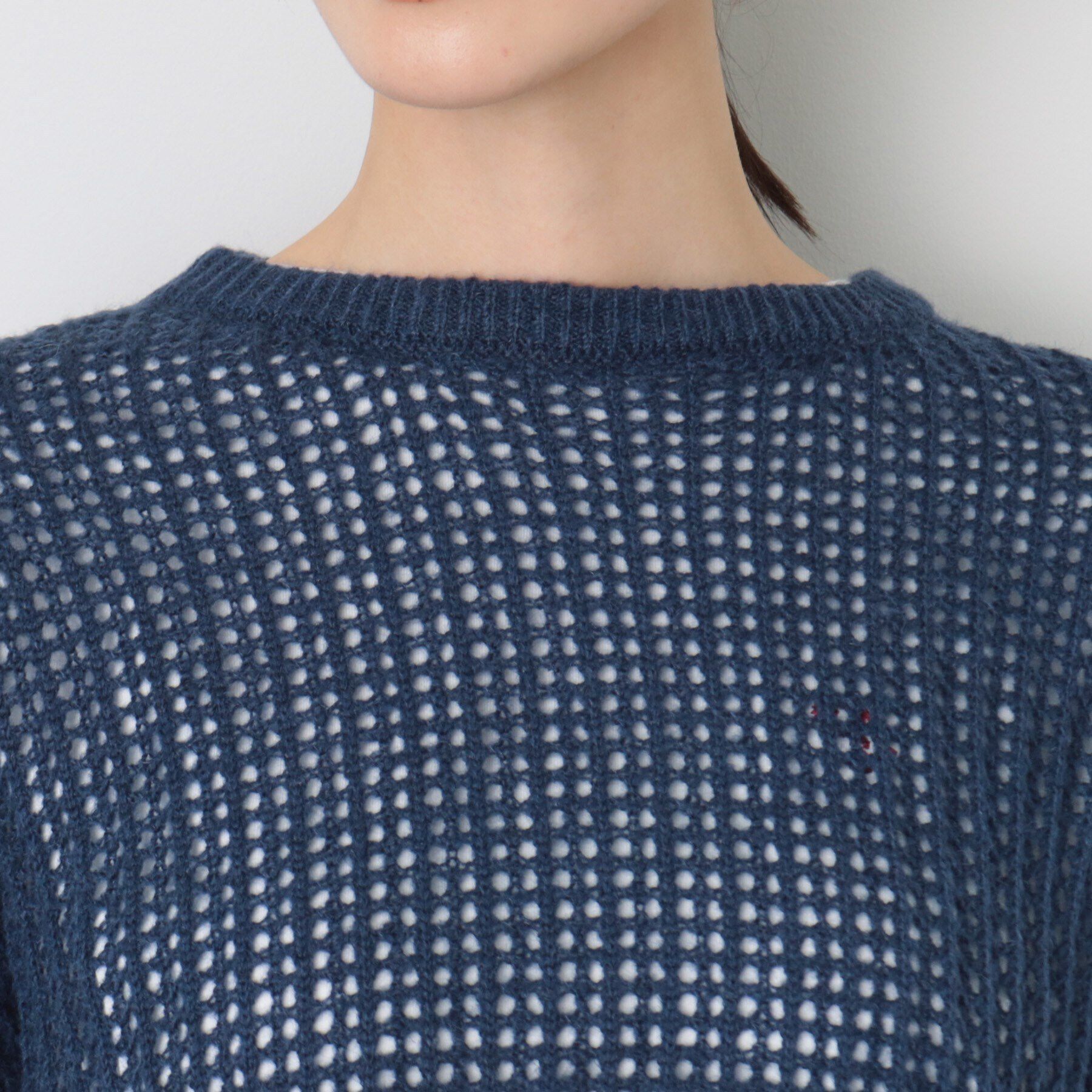 Dessin「【洗える】ウールブレンドメッシュニット」|ニット・セーター|