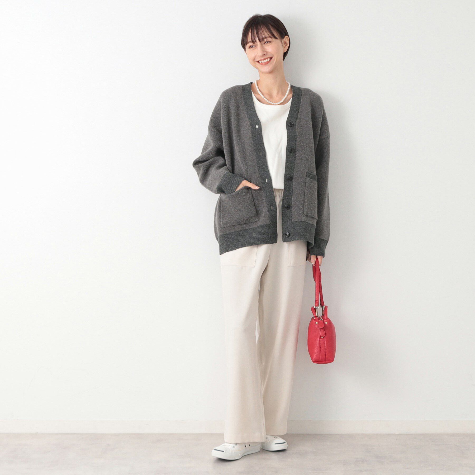 Dessin「【洗える】ブークレニットカーディガン」|カーディガン|