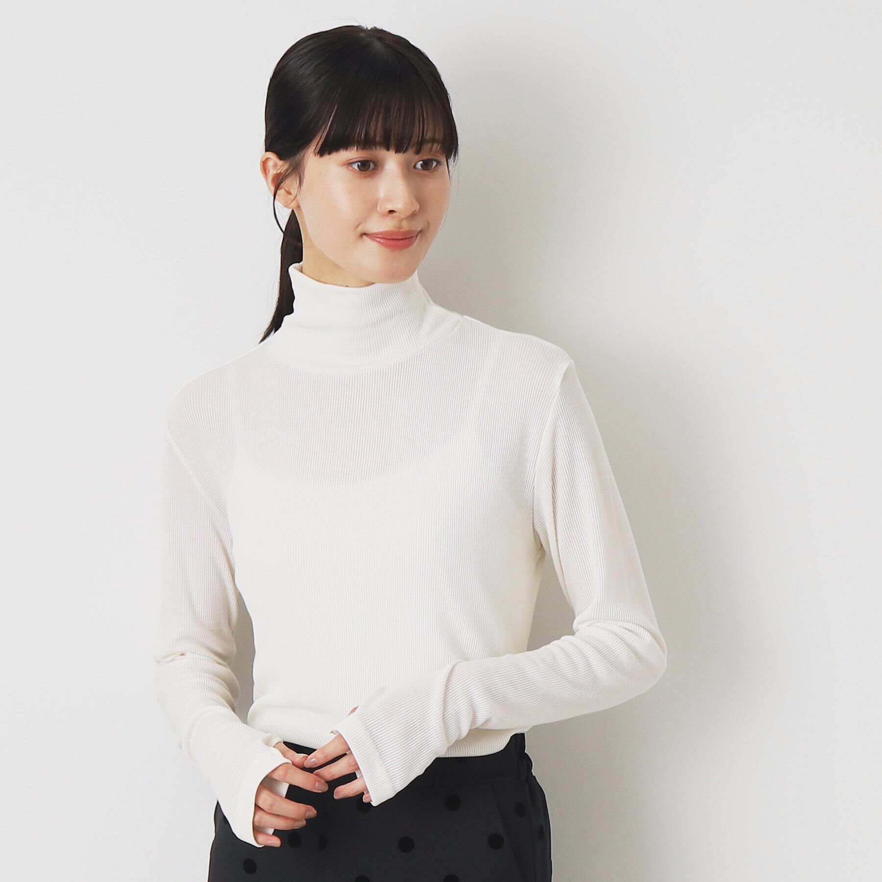 Dessin「リブタートルネックロングスリーブ」|Tシャツ・カットソー|