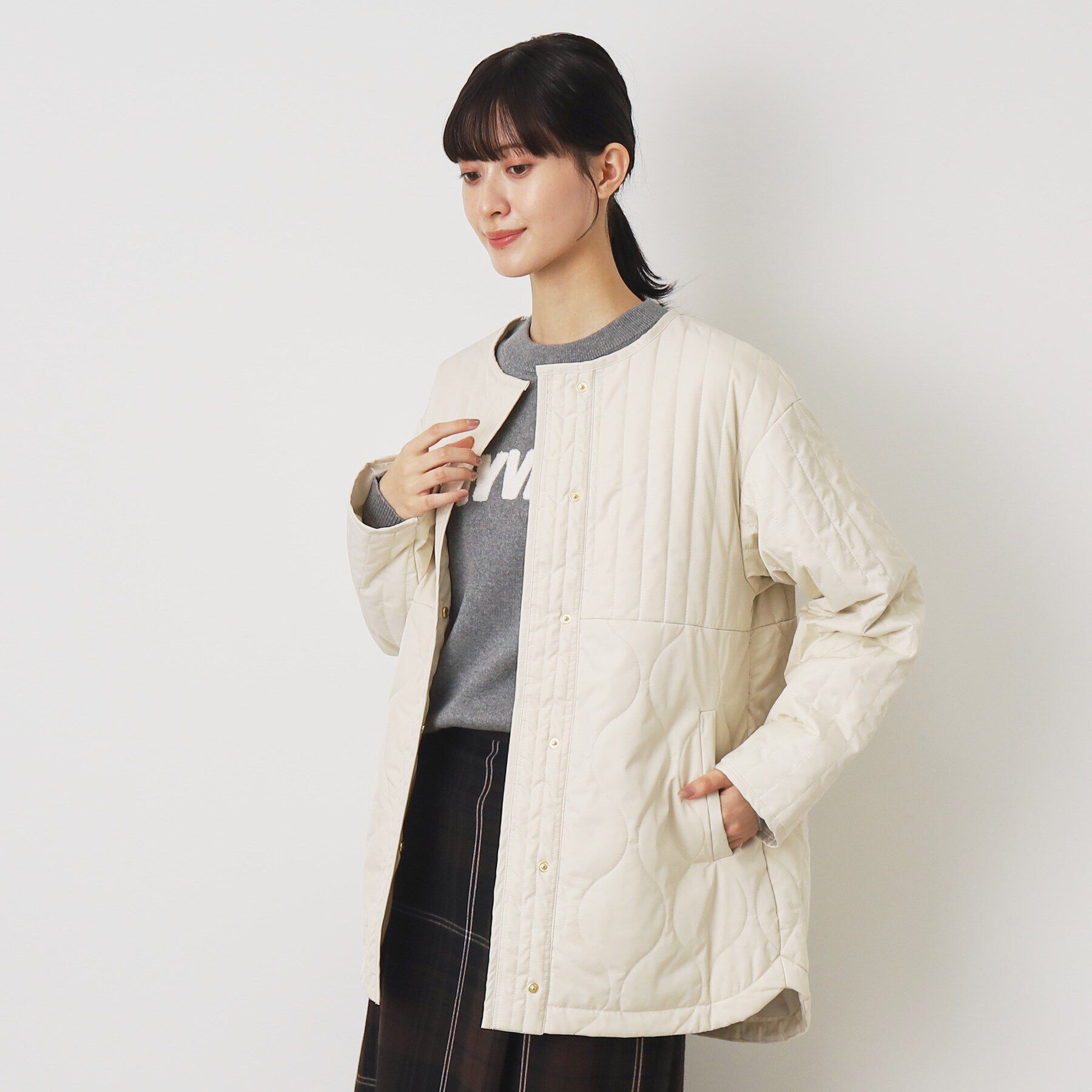 Dessin「中綿キルトジャケット（XS～L）」|ブルゾン・スタジャン|