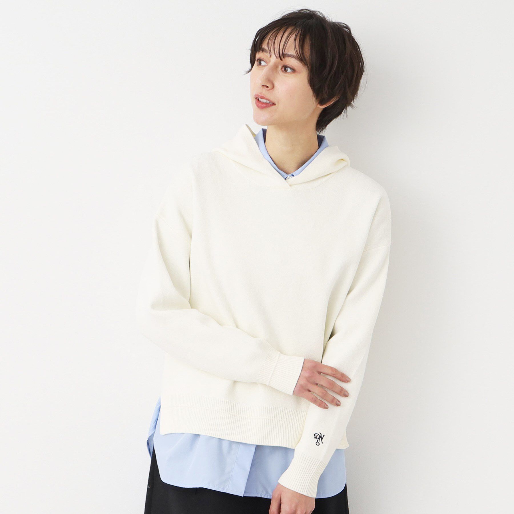 Dessin「【洗える・4サイズ展開】ちょうどいいパーカ（クロップド丈）」|パーカー|