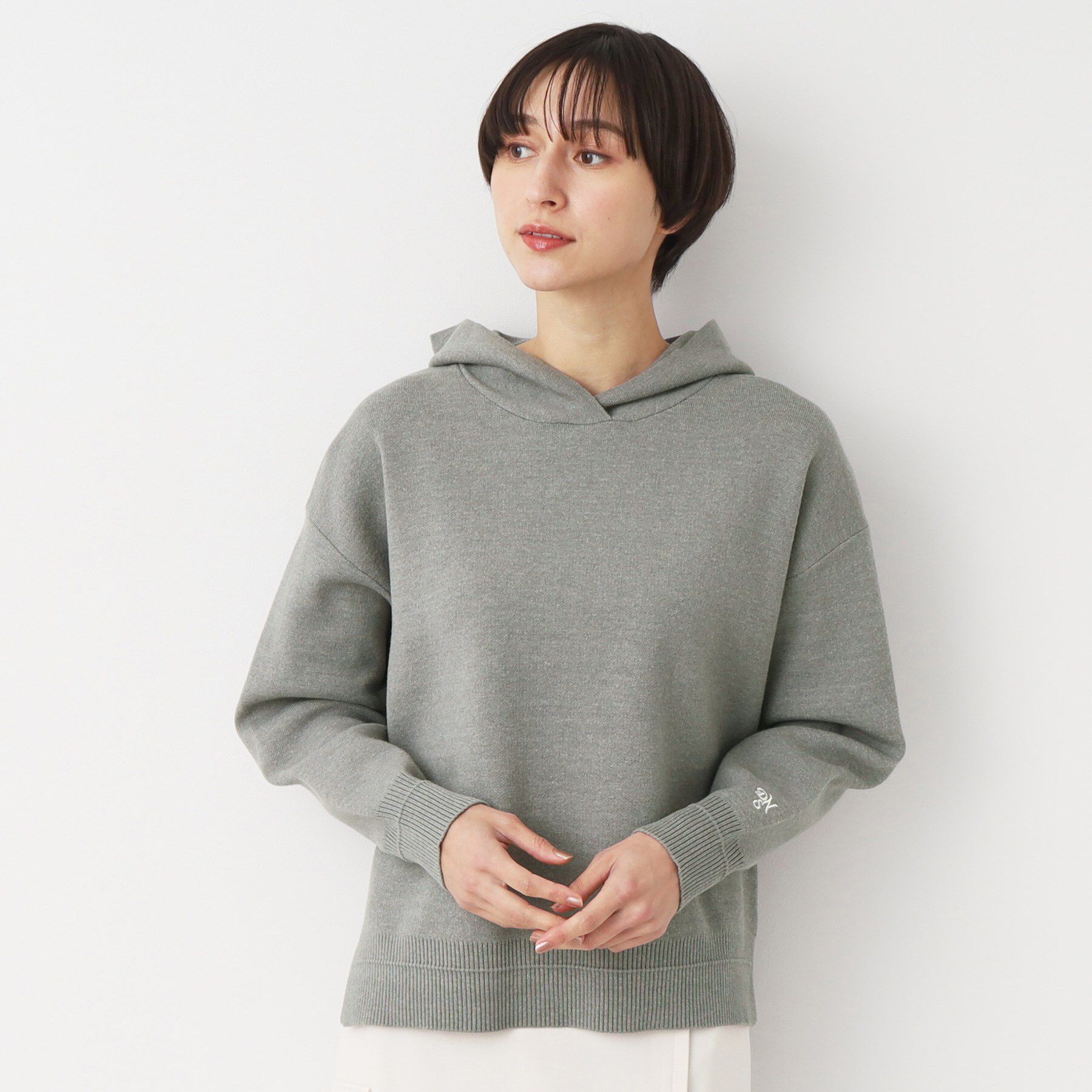 Dessin「【洗える・4サイズ展開】ちょうどいいパーカ（クロップド丈）」|パーカー|