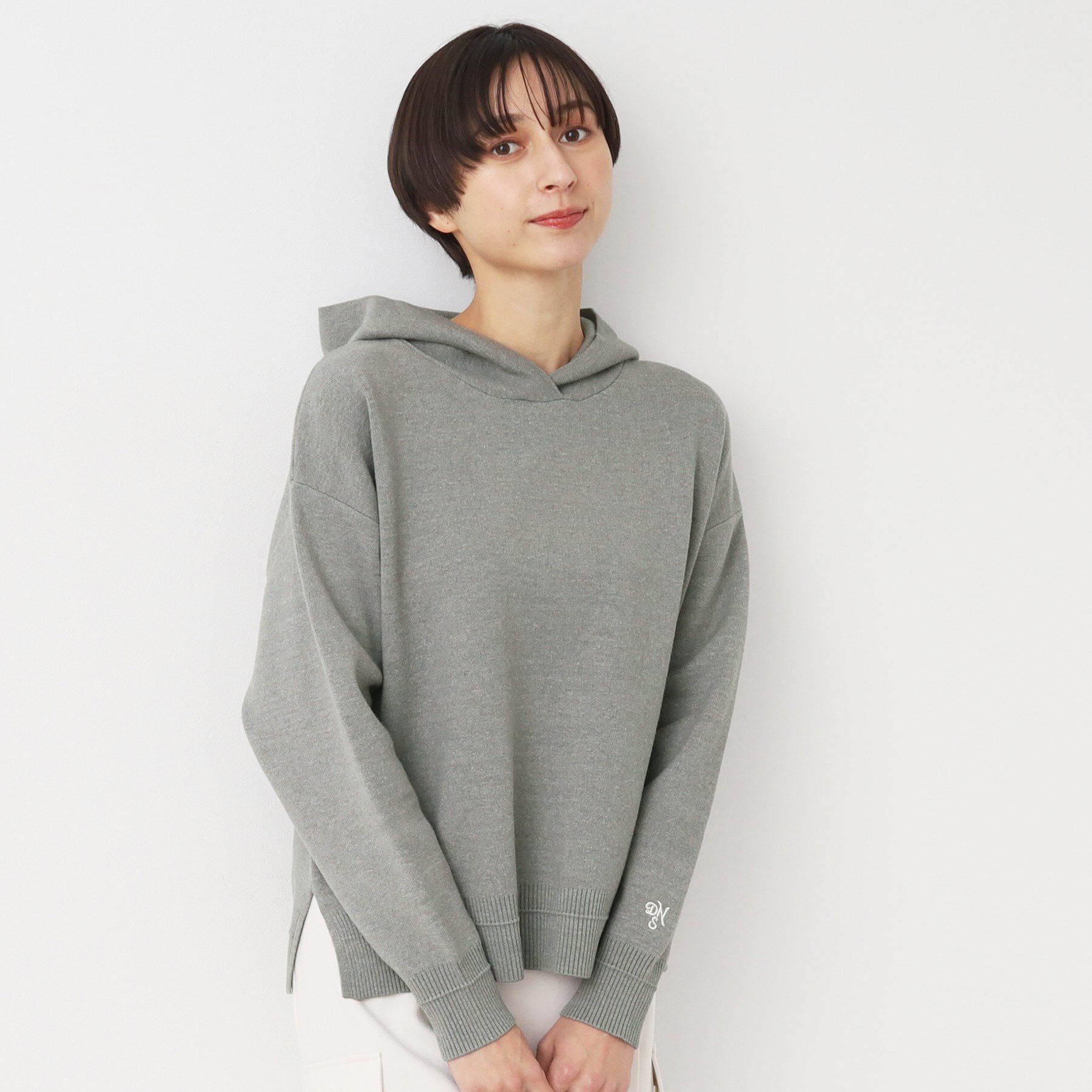 Dessin「【洗える・4サイズ展開】ちょうどいいパーカ（クロップド丈）」|パーカー|グレー(012)