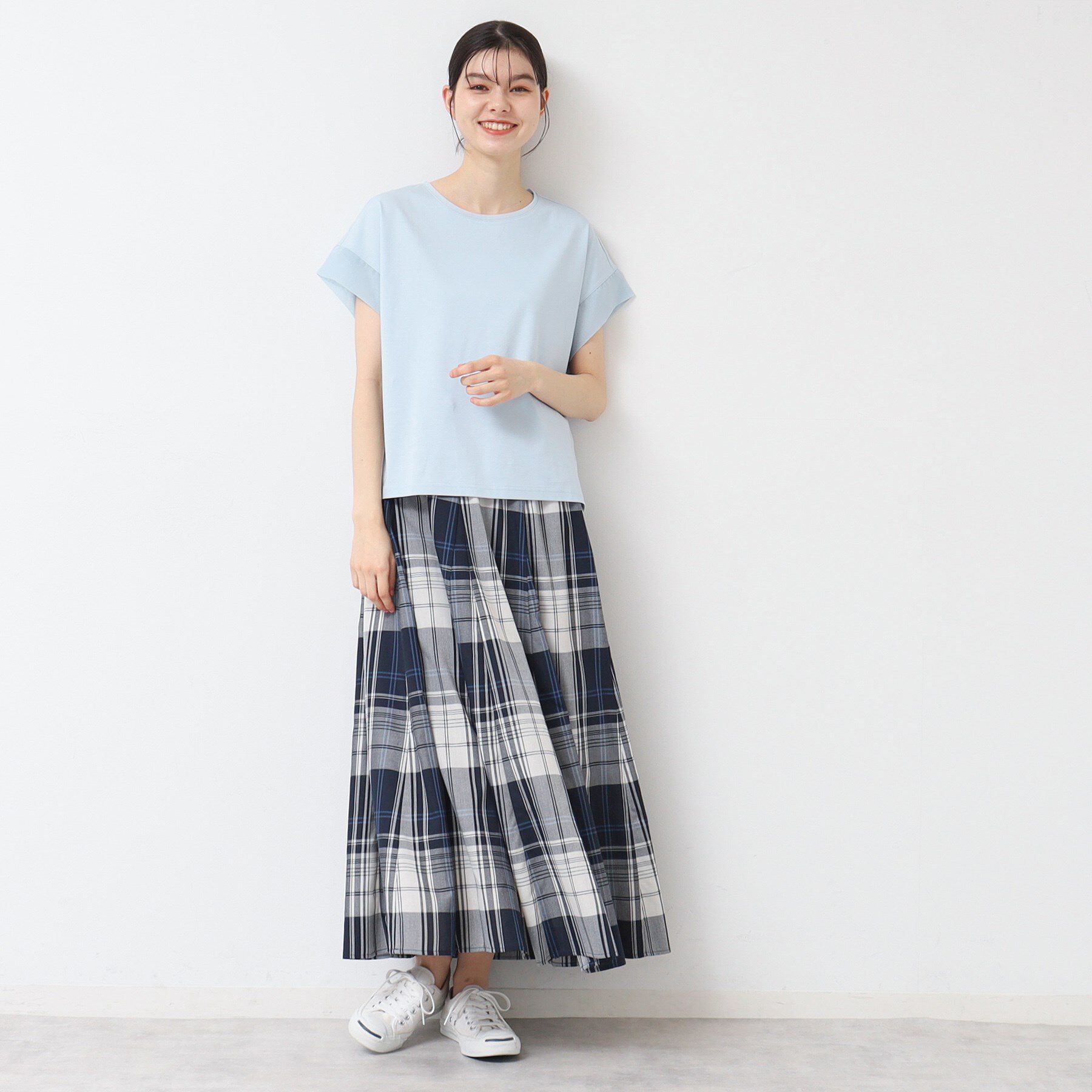 Dessin「【ウエストゴム・洗える】映えチェック柄スカート（XS～L）」|スカート|