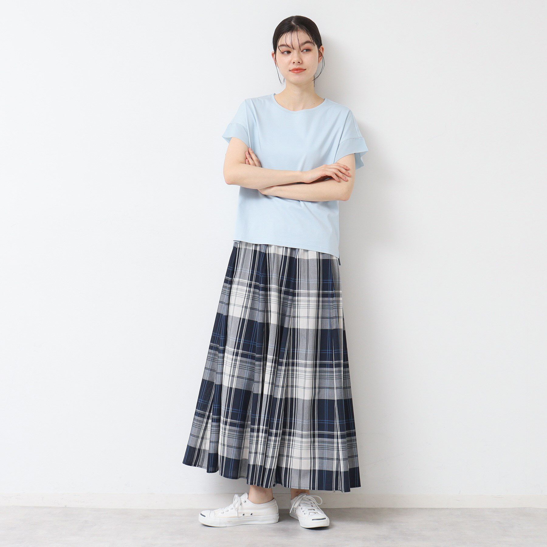 Dessin「【ウエストゴム・洗える】映えチェック柄スカート（XS～L）」|スカート|