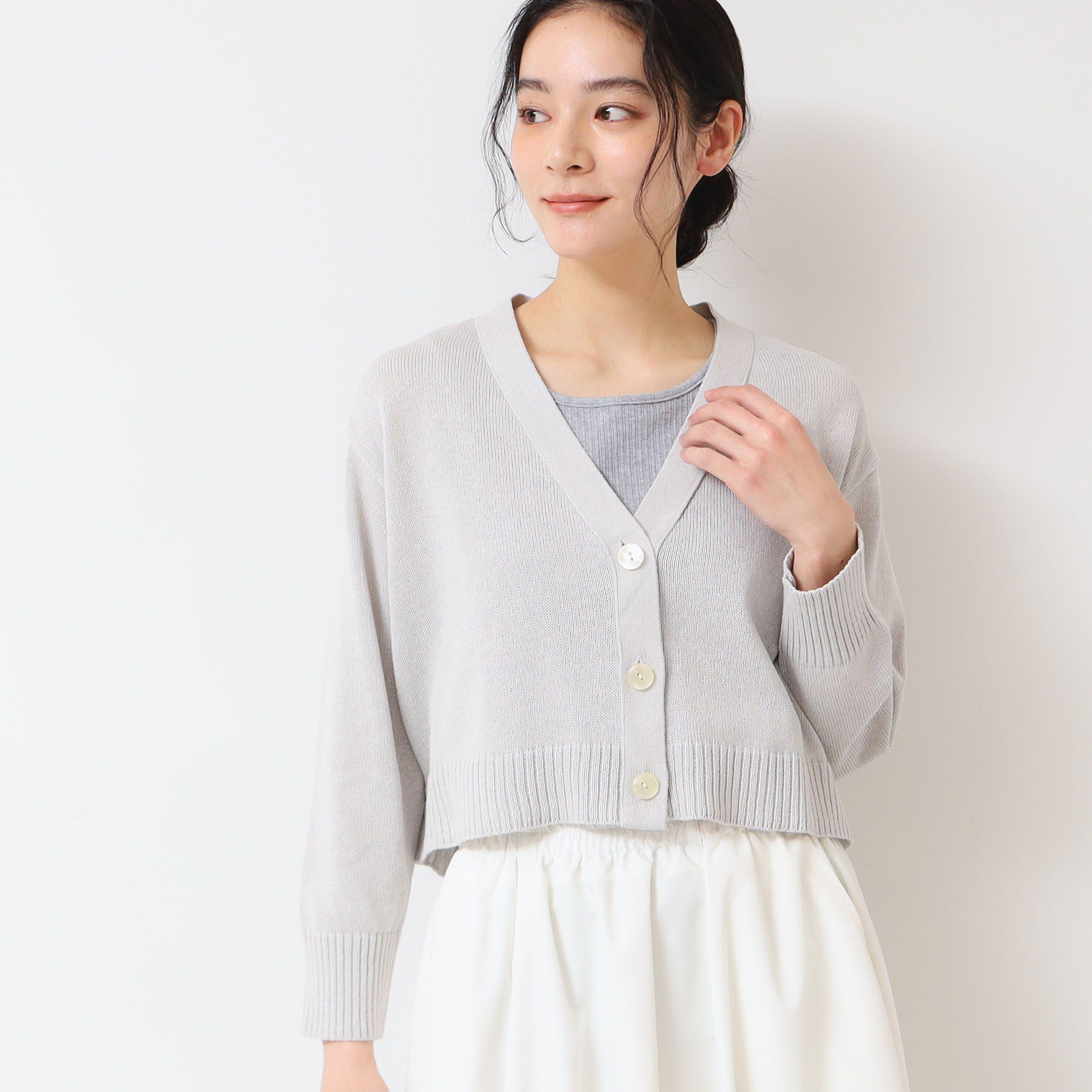 Dessin「【洗える】ミドルゲージショートカーディガン （S～L）」|カーディガン|