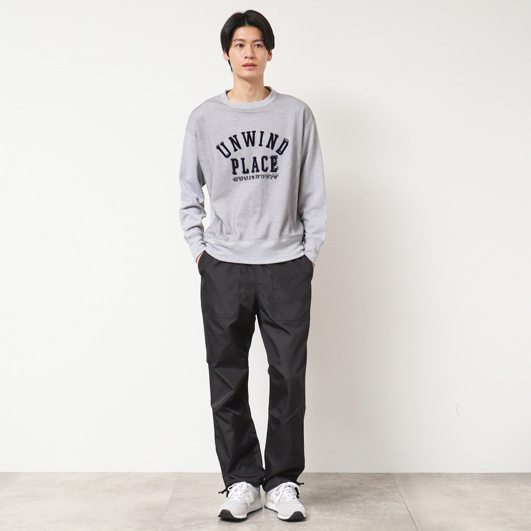 Dessin「【洗える】チュール重ねロゴスウェット」|パーカー|